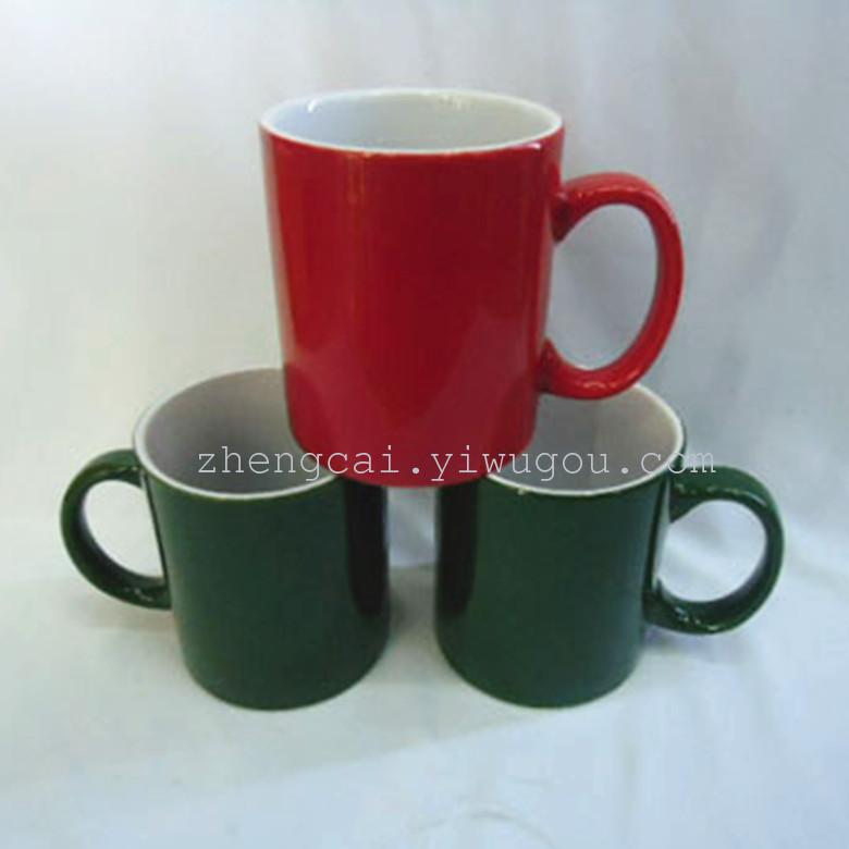 陶瓷马克杯 订做广告杯 色釉咖啡杯
