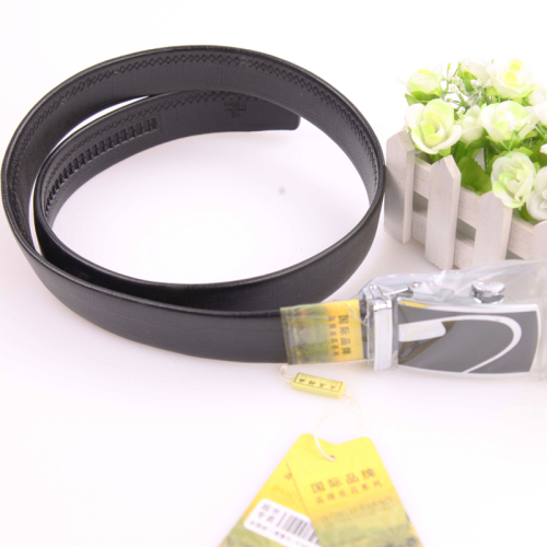 Wholesale Fashion Men‘s Alloy Automatic Buckle Double Edge Leather Belt Belt