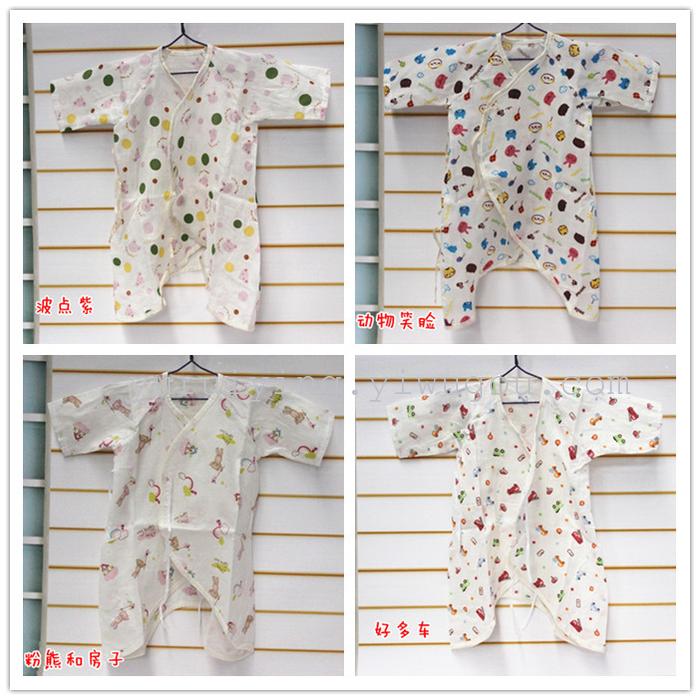 Foreign trade newborn one-piece suit, gauze short-sleeved butterfly suit, summer crawling suit, Hayi baby suit pic 13