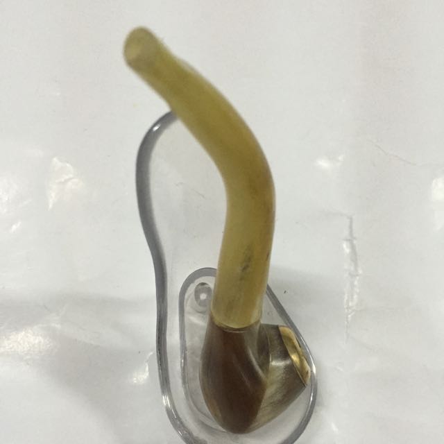 鑫玉堂 全牛角单用烟斗 烟嘴 厂家直销
