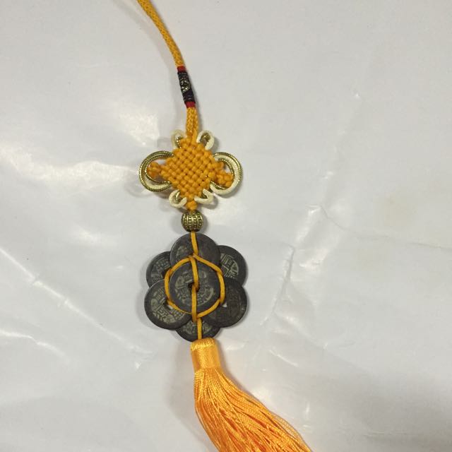 鑫玉堂 仿古全铜中八帝钱挂件 风水钱 招财辟邪铜钱