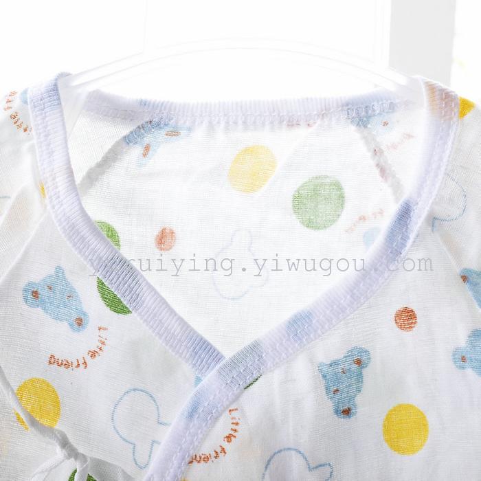 Foreign trade newborn one-piece suit, gauze short-sleeved butterfly suit, summer crawling suit, Hayi baby suit pic 8