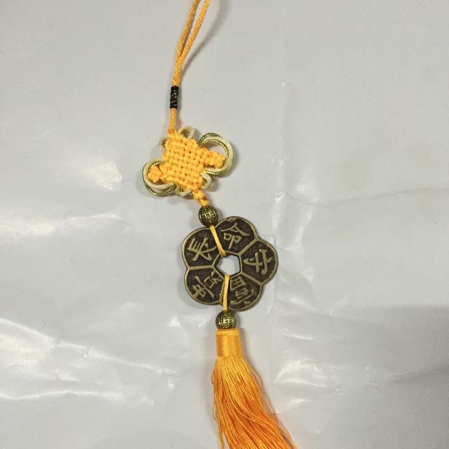 鑫玉堂 全铜长命守富贵铜钱 铜钱挂件 风水钱