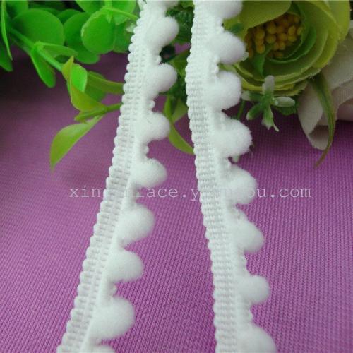nylon lace fur ball lace for storage box crafts and other 1cm