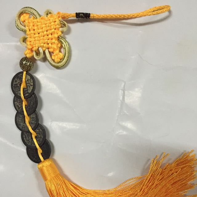 鑫玉堂 仿古全铜五帝钱挂件 风水钱