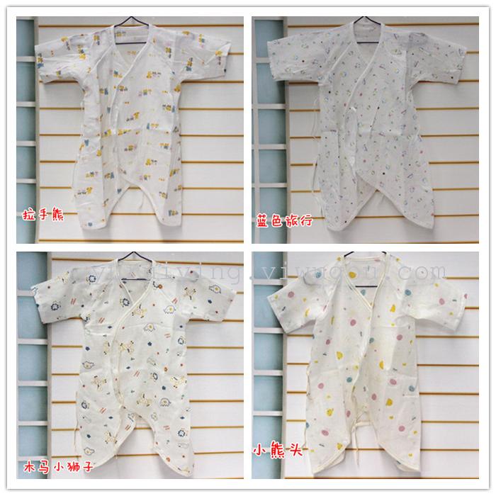 Foreign trade newborn one-piece suit, gauze short-sleeved butterfly suit, summer crawling suit, Hayi baby suit pic 14