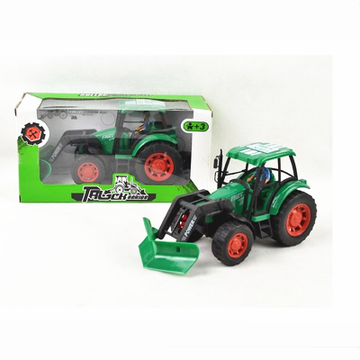 Boxed puzzle inertia farmer green plastic children's toys car toys