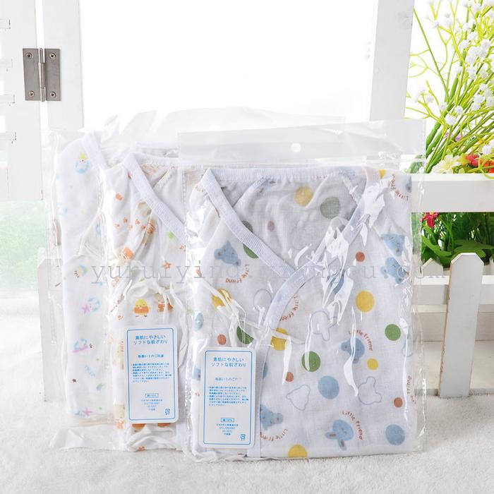 Foreign trade newborn one-piece suit, gauze short-sleeved butterfly suit, summer crawling suit, Hayi baby suit pic 11