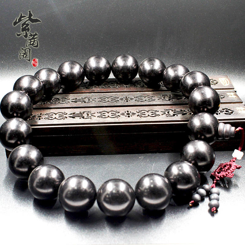 厂家直销 正宗黑檀木念珠 汽车用品 车挂 2.0*19