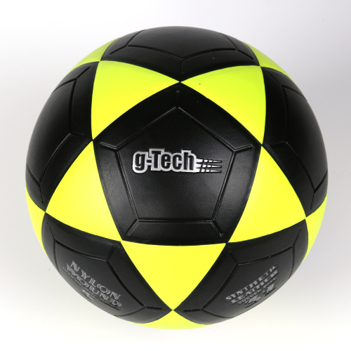 hot sale high quality no. 5 patch triangle pvc black background yellow football training game special