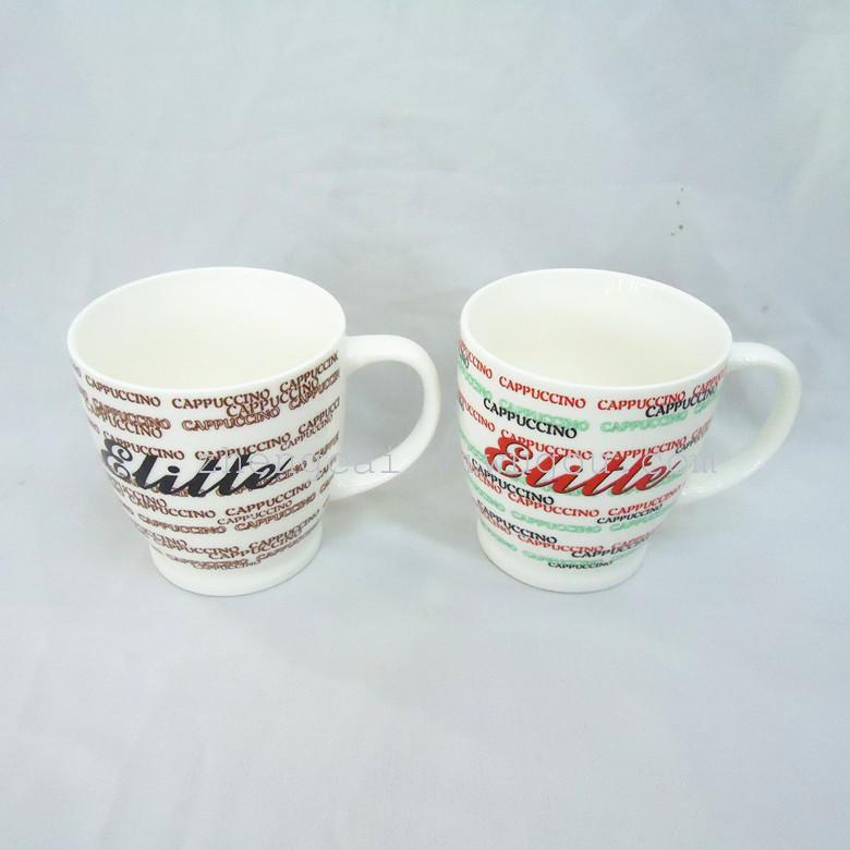 镁质瓷咖啡杯 仿骨瓷陶瓷杯 广告促销杯