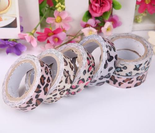 korean stationery yiwu cloth tape manufacturers leopard fabric tape lace tape