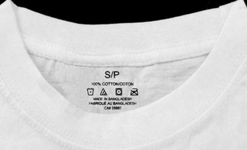 Washed Mark Clothing Size Mark Collar Lable Heat Transfer Patch Washing Label Silk Screen