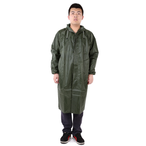 Raincoat Poncho Yiwu Factory Direct Sales Thickened PVC Large Overcoat Outdoor Raincoat Poncho