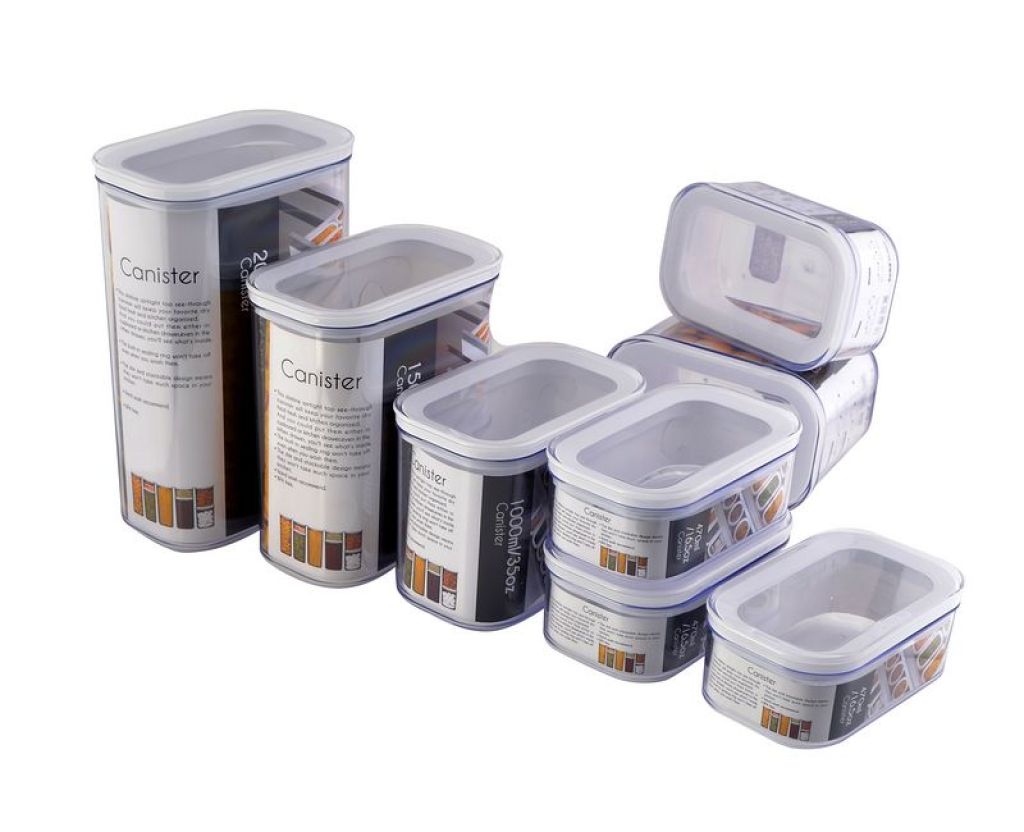 Supply Box Daily Used Plastic S 8pcs Apple Shaped Seal Tin Box Daily Used Plastic S 8pcs Apple Shaped Seal Tin Canister