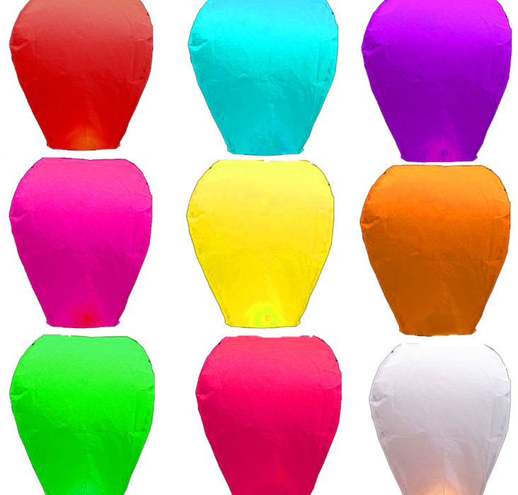 孔明灯许愿灯批发荷花灯河灯天灯心形爱情类厂家直销低价外贸内销