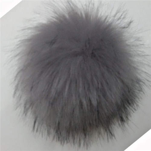 Factory Direct Light Gray Fox Fur Ball High Imitation， artificial Fur Ball Customized， in Stock， color Can Be Specified 