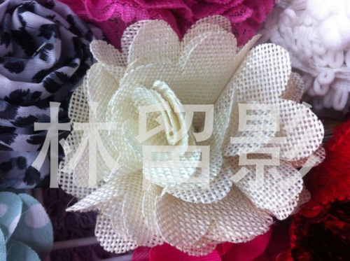 Factory Direct Sales of High-Grade Chiffon Curly Chiffon Handmade Flowers Welcome Incoming Materials and Samples to Customize