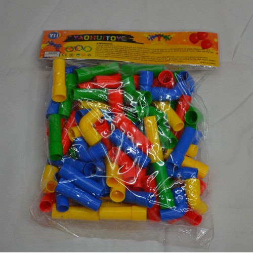 factory direct sales plastic desktop plug puzzle toys kindergarten desktop toys plastic pipe toys