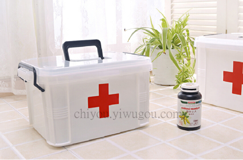 extra large family medicine box first aid box medicine storage box cy-036