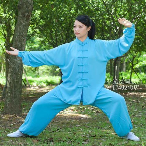 Chinese Suit Linen Tencel Tang Suit Men‘s and Women‘s Hanfu Exercise Clothing Kung Fu Shirt Tai Ji Suit
