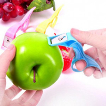 S创意厨具便携式刨式水果刀削皮器 厨房水果去