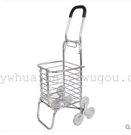 aluminum alloy shopping cart folding trolley climbing stairs shopping cart trolley trolley
