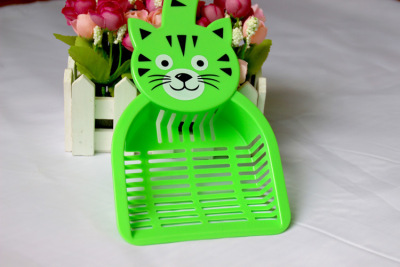 Pet supplies cat cleaning supplies-plastic cat litter Cat Head Cat Head pet scoop plastic