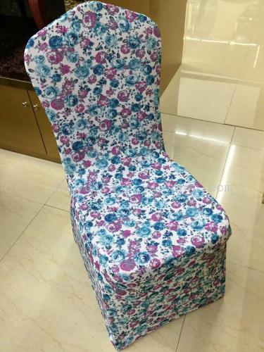 chair cover hotel linen high-grade printing elastic thickening european and american fashion
