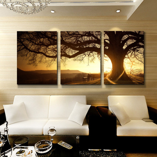 landscape painting living room decorative painting frameless ice crystal painting hanging painting lucky tree