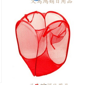 中号彩网洗衣蓝 中号洗衣篮 布制洗衣篮_ 义乌