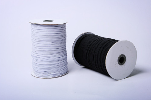 0.3cm Wide Elastic Band Imported Latex Polypropylene Yarn Black White Factory Direct Sales DIY Accessories