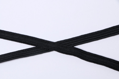 .8cm Imported Wide Flat Elastic Band Black and White factory Direct DIY Accessories 