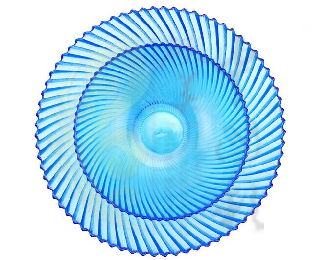 高级无铅水晶玻璃水果盘 居家装饰水果零食盘碟