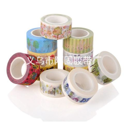 Factory Direct Sales 11 Models 2cm * 10M High Quality Paper and Paper Adhesive Tape