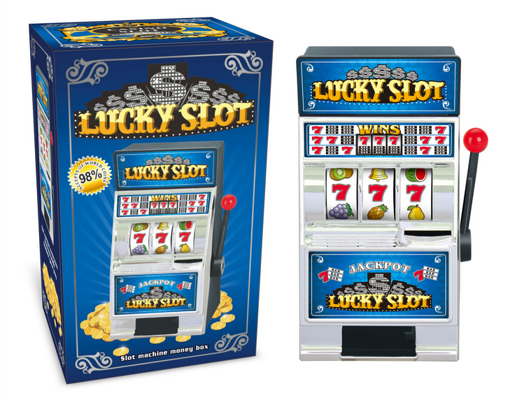 创意银色老虎机游戏机 老虎机存钱罐 游戏机储蓄罐