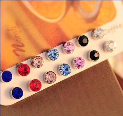 Magnet magnet magnetic Stud Earrings non-pierced ears small clip color diamond 5mm