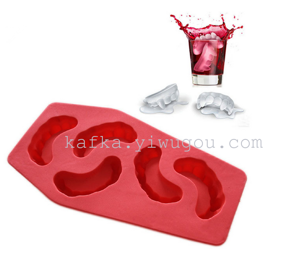 吸血鬼冰格[盒装]-牙齿冰格-创意冰模-创意制冰器