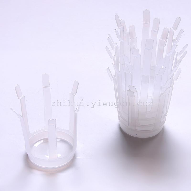 婚庆手捧花制作DIY材料 白色塑料新娘手捧花花束托盘批发