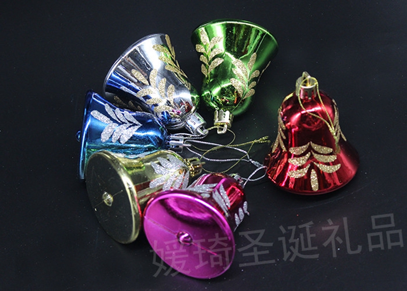 圣诞铃铛 圣诞装饰品 圣诞礼品 圣诞球 塑料钟