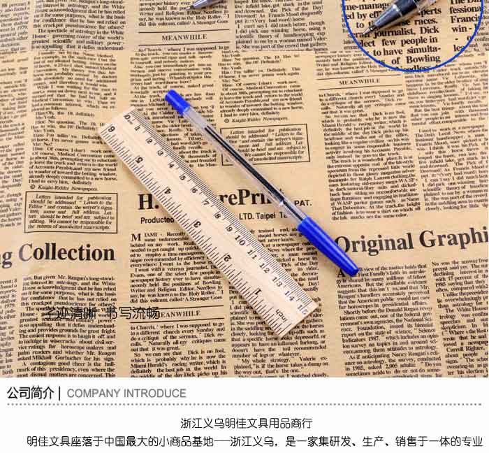 New office stationery, stationery, plastic, and transparent rod ball point pen