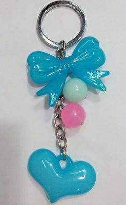 Color butterfly heart Keychain