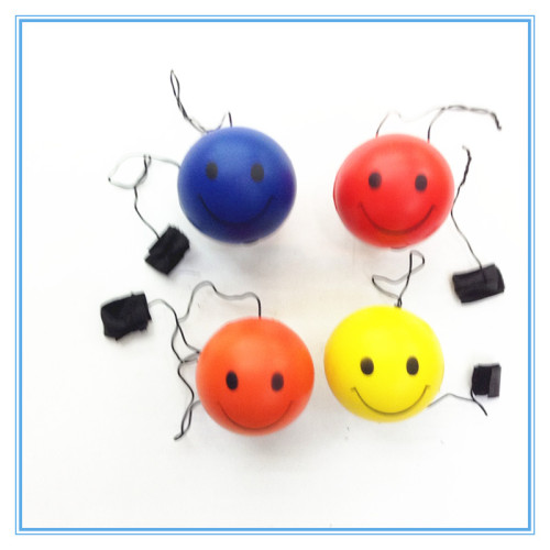 factory direct sales 63mm pu smiley finger ball