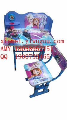 Manufacturers selling cartoons to lift a child study table, chairs and writing desk stationery