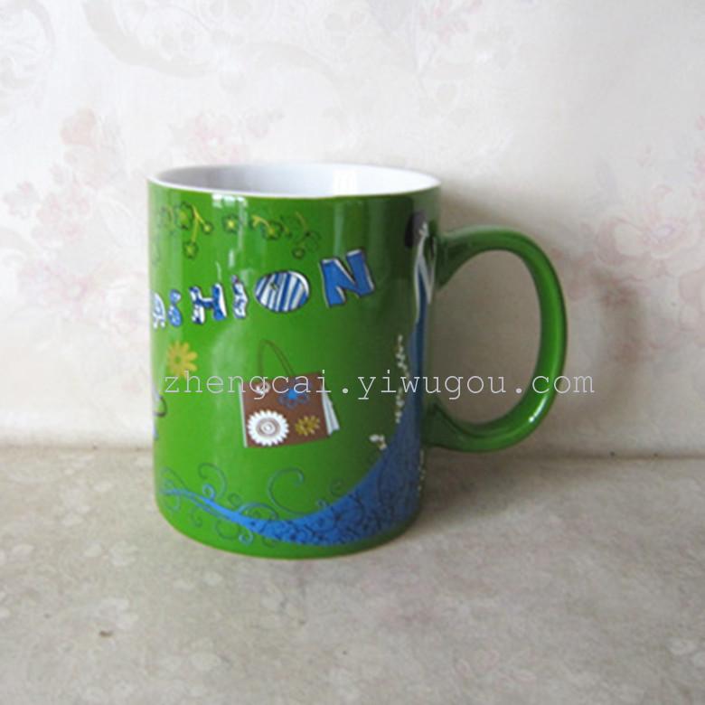 定做陶瓷杯 色釉咖啡杯 马克杯 OEM订做杯