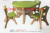 Amusement equipment toys hollow blow molding children's table a table and 4 chairs plastic chairs