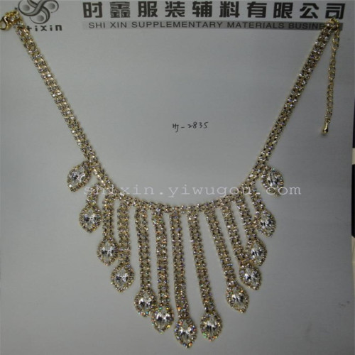 collar decorative chain necklace diamond chain