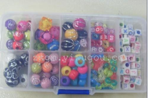 Factory Wholesale Transparent Box Set Colored Beads 