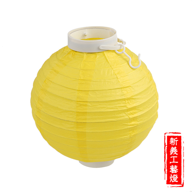 纯色纸灯笼，圆形纸灯笼