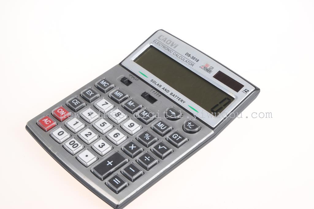 厂家直销 ds-3018 计算器 12位计算器 透明按键
